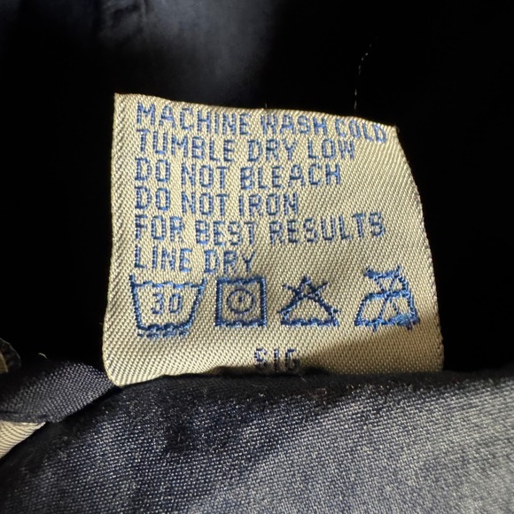 The Game Notre Dame Fighting Irish Quarter Zip Pullover Jacket Navy Yellow Large - Picture 8 of 9